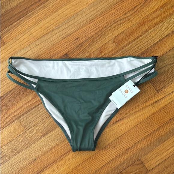 Shade & Shore Other - Shade & Shore Olive Double Strap Bikini Bottom